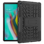 Dual Layer Rugged Shockproof Case & Stand for Samsung Galaxy Tab S5e - Black